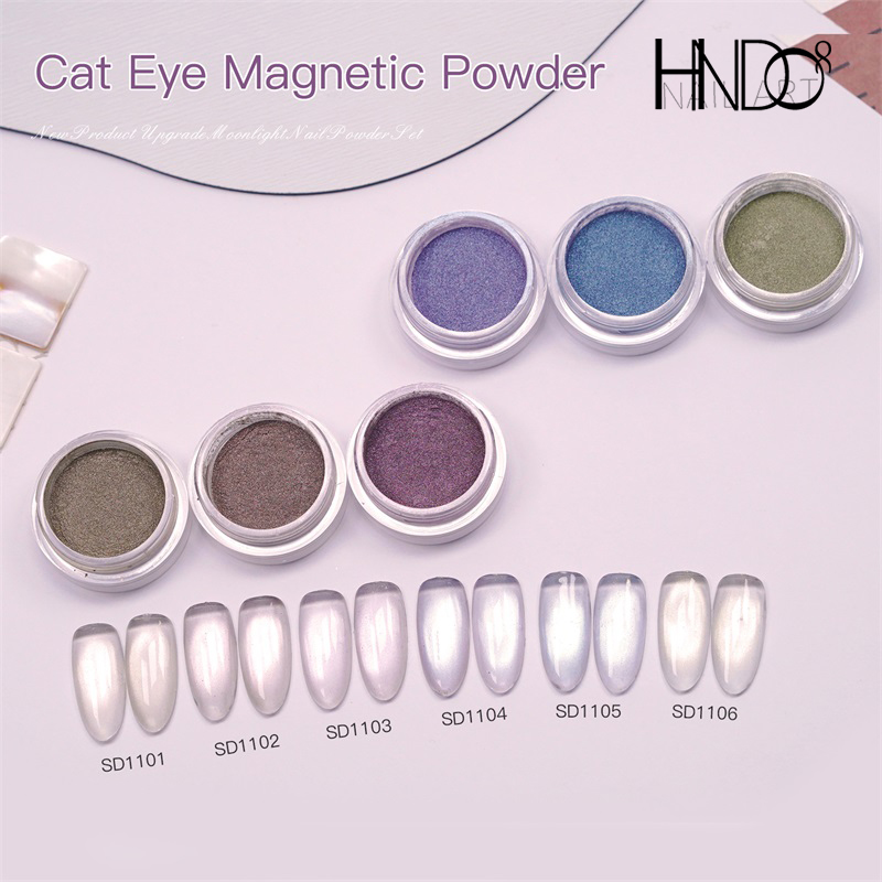 Nail Art Cat Eye Simple - HNDO 혼합 젤 폴란드어 매니큐어 미세
