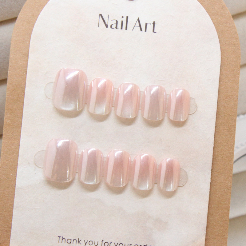 10 Pcs 여성 손톱에 수제 프레스 달콤한 귀여운 B - Nail Art Cat Eye Simple 리뷰 및 가격