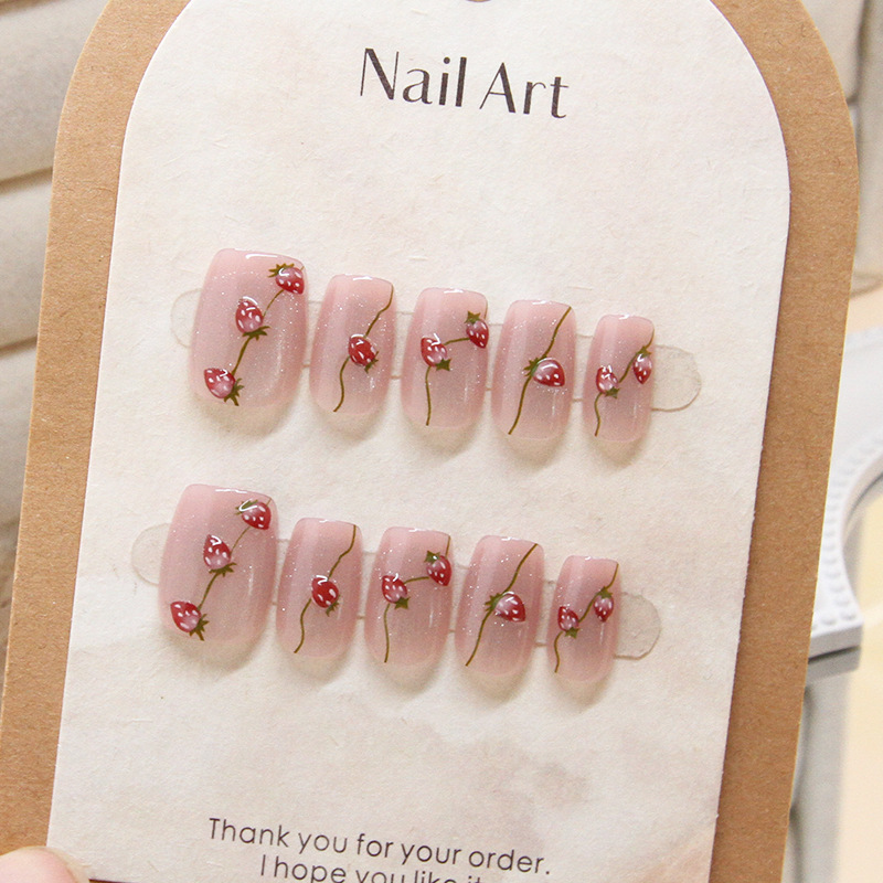 10 Pcs 여성 손톱에 수제 프레스 달콤한 귀여운 B - Nail Art Cat Eye Simple 리뷰 및 가격