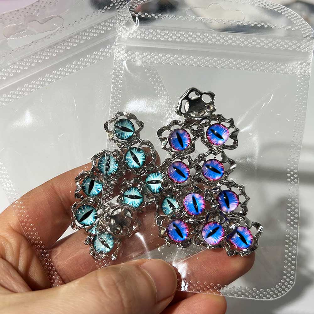 Aolly Y2K 악마 눈 네일 매력 10pcs 블루/ - Nail Art Xmas 리뷰 및 가격