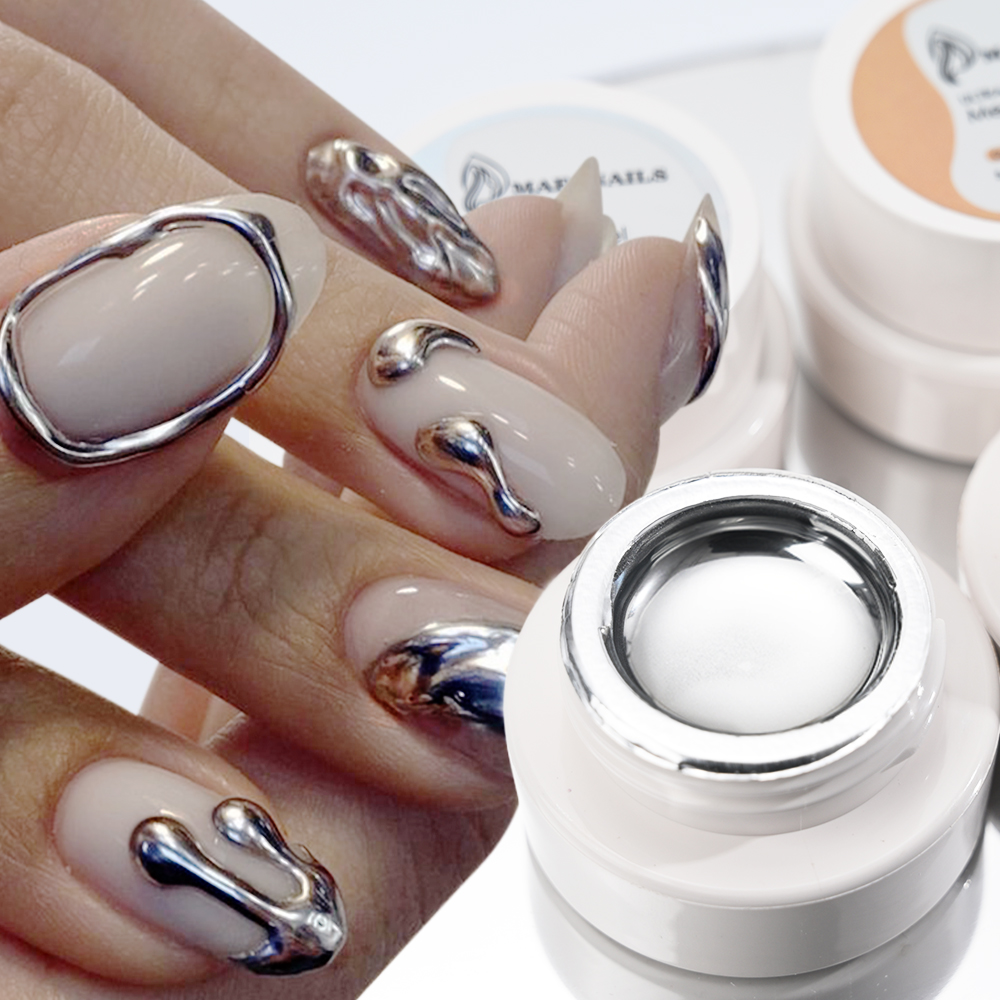 미러 메탈릭 매니큐어 젤 반영구적 바니시 미러 크롬 효 - Nail Art Chrome 리뷰 및 가격