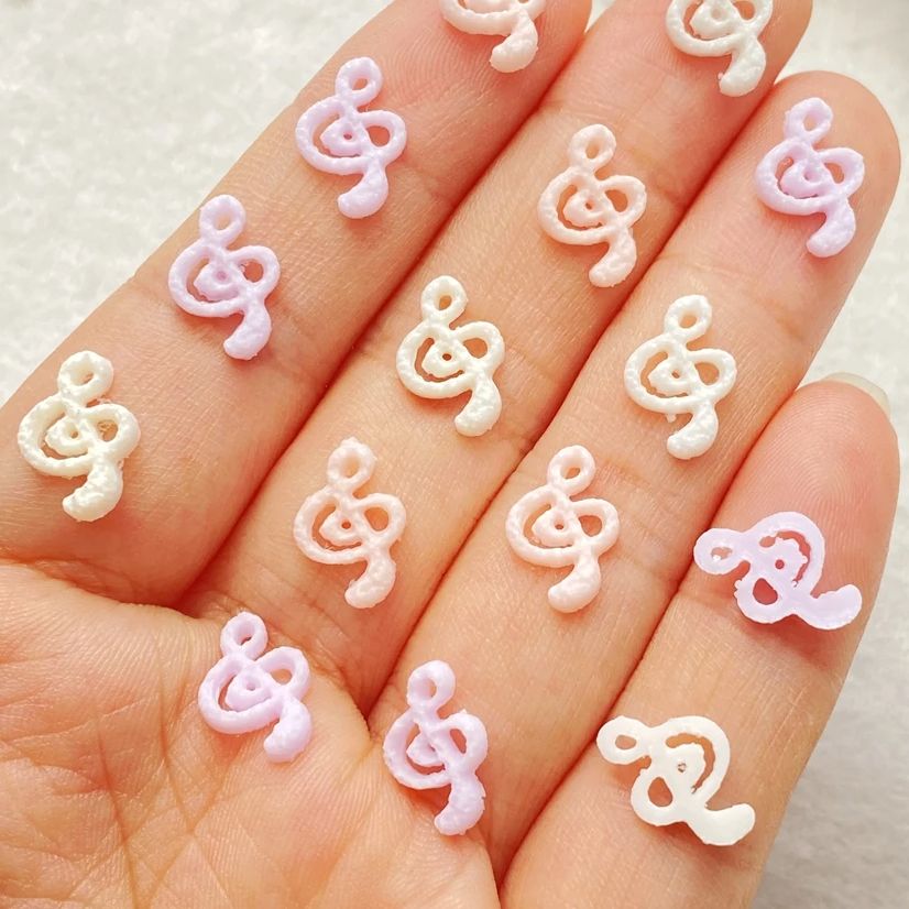 50개 믹스 레진 미니 핑크 음악 기호 네일 아트 플랫 - Nail Art Xmas 리뷰 및 가격