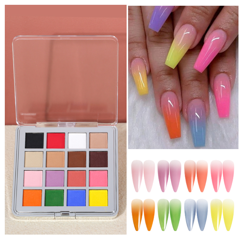 Mocmaki DIY 그라디언트 네일 파우더 12 색  - Nail Art Ombre Glitter 리뷰 및 가격