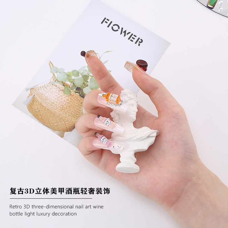 새로운 와인 병 네일 참 주얼리 매니큐어 네일 아트 장 - Nail Art Xmas 리뷰 및 가격