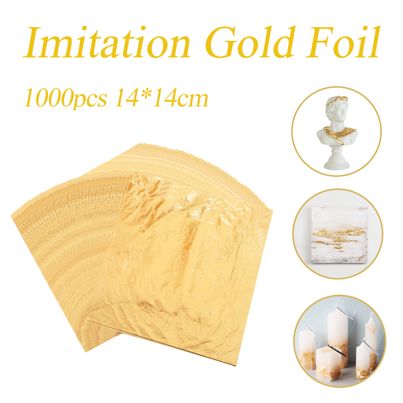 모조 금박 호일 시트 색상 2.5 구리 잎 1000pc - Nail Art Gold 리뷰 및 가격