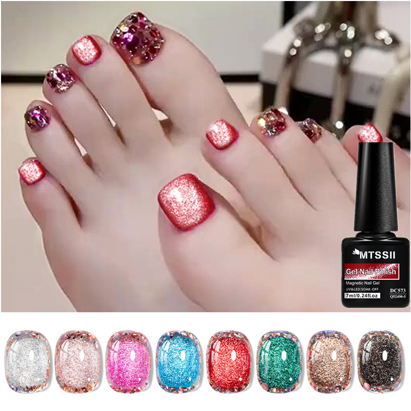 슈퍼 샤이니 캣 마그네틱 젤 네일 폴리쉬 레드 글리터  - Nail Art Xmas 리뷰 및 가격