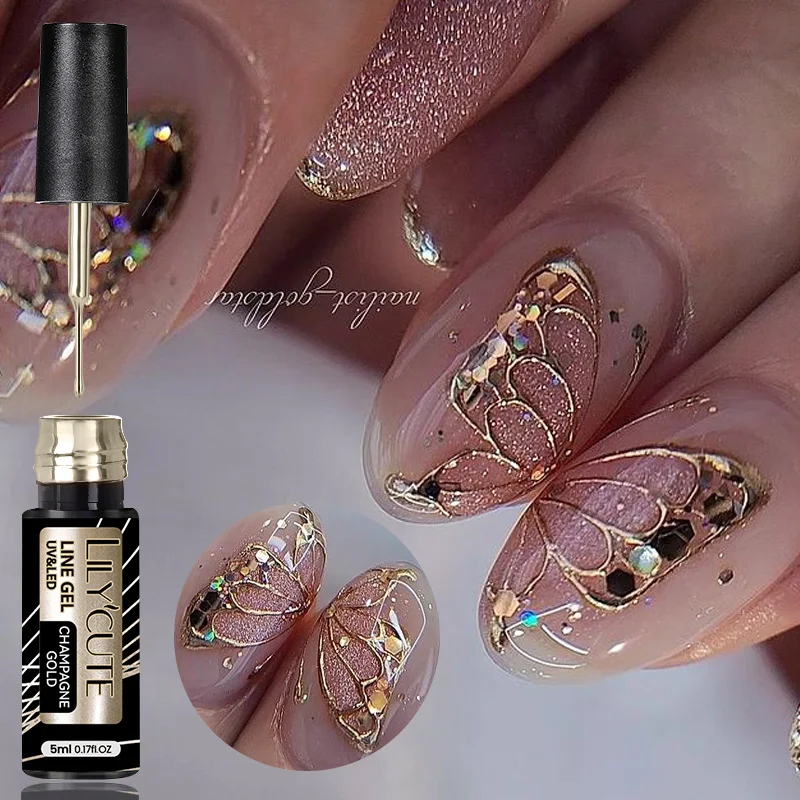 릴리큐트 5ml 슈퍼 브라이트 메탈릭 페인팅 라이너 젤 - Nail Art Chrome 리뷰 및 가격